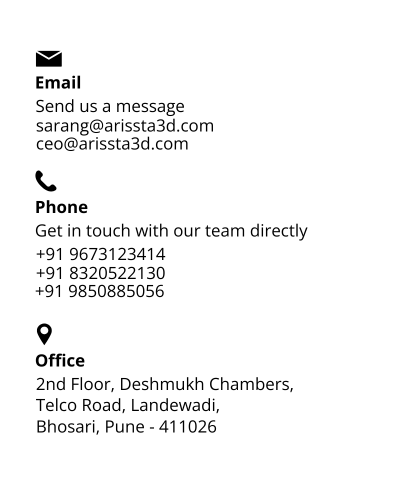 Contact details of Arissta 3D Proto