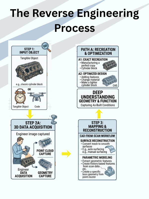 Process of how reverse engineering works at Arissta3d Proto